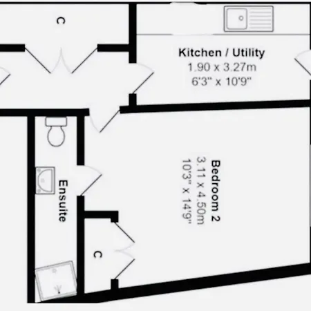 Modern Ground Floor With Free Parking Very Near Centre Apartamento
